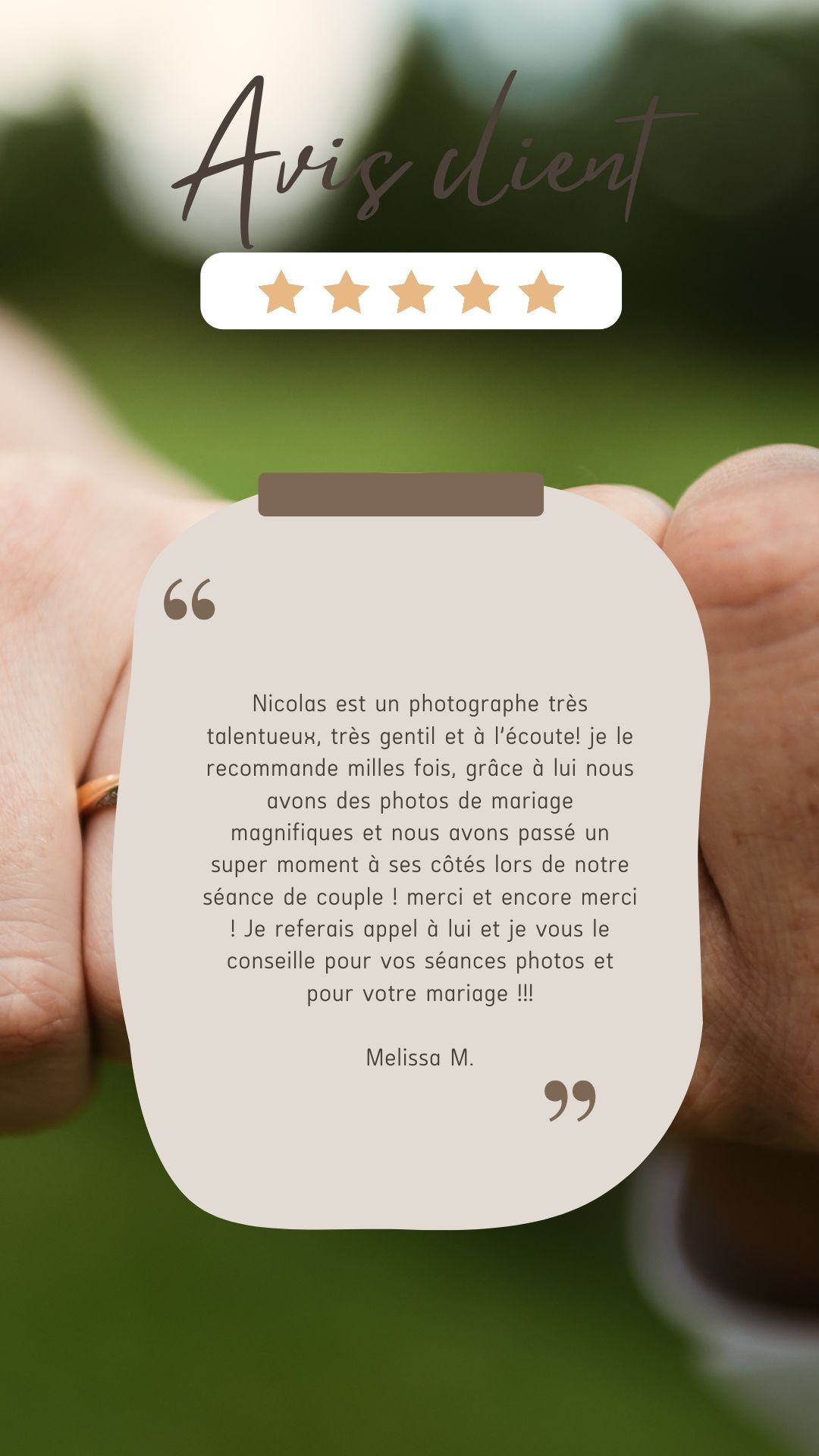 Avis photographe Dijon cote d'or mariage portrait